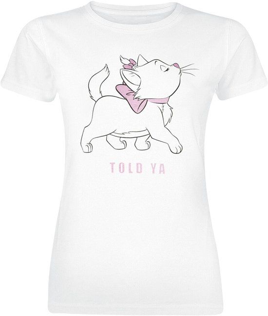 Aristocats Disney Marie - Told Ya Dames T-shirt - wit - L