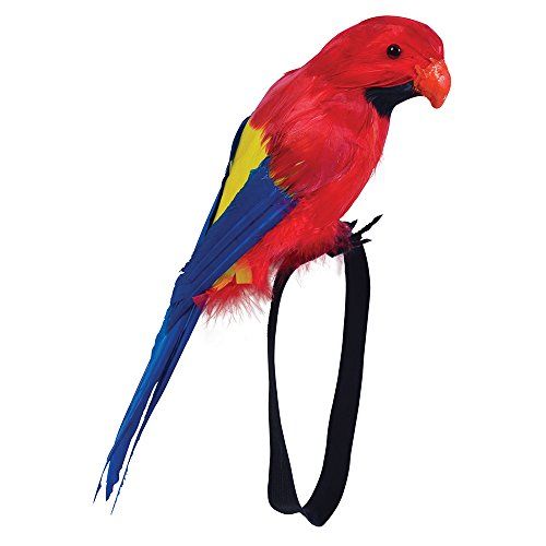 Bristol Novelty BA351 Papegaai accessoire op armband, uniseks, volwassenen, meerkleurig, eenheidsmaat