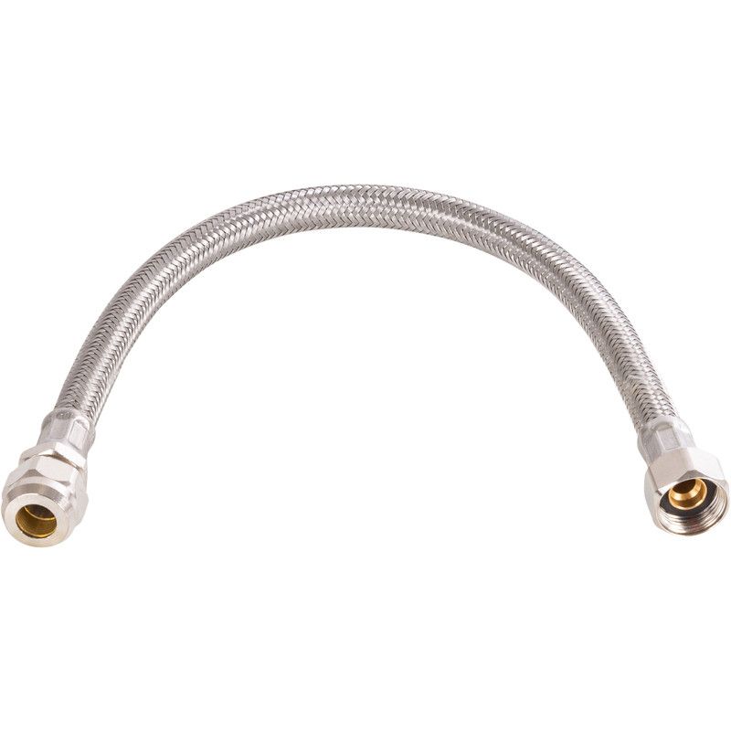 BPE RVS flexibele slang 35cm 3/8\" bn.dr. x 10mm knel