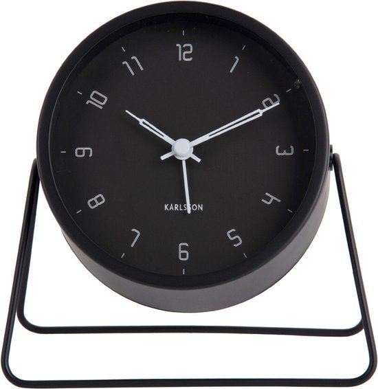 Karlsson Alarm Clock Stark Iron Matt Black