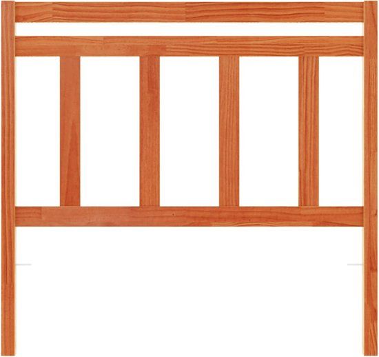 vidaXL Hoofdbord 100 cm massief grenenhout wasbruin
