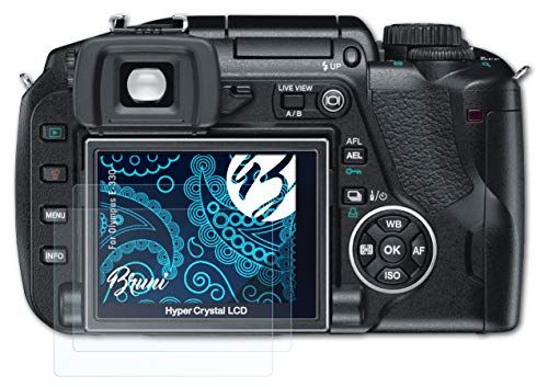 Bruni Beschermfolie compatibel met Olympus E-330 Folie, zonneklaar Schermfolie (2X)