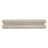 Atout Ciel Dubbele tochtstopper van suède, 80 cm, beige