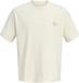 JACK&JONES T-shirt garçon JORSANREMO BACK TEE SS CREW NECK SN JNR - Coton - Taille 176 - Blanc Antique