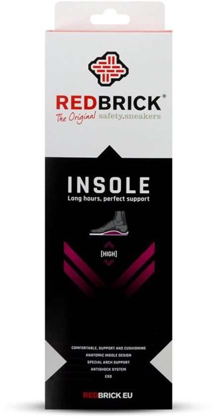 Redbrick Inlegzool High 100035 - Zwart - Maat 41