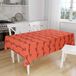 Bonamaison Tafelkleed, Anti-Mold, Sneldrogend, Waterdicht, 100% Polyester Tafellaken, Oranje Bordeaux, 140 x 160 Cm - Ontworpen en Vervaardigd in Turkije