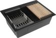 Rea - Stalen Spoelbak Met Accessoireset 3-delig Liam Black Grijze accessoires