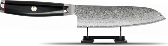 Yaxell Super Gou Ypsilon Santoku Koksmes - 193 Lagen Damast, SG2 Staal, 16.5 cm Lemmet