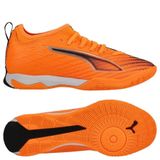 PUMA Ultra 6 Match It + Mid Jr voetbalschoen voor kinderen, uniseks, Heat Fire PUMA Zwart Gloeiend Rood, 36 EU
