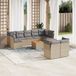 Maison Exclusive - Ensemble de jardin, composé de 10 pièces avec coussins, couleur : beige, matériau : polyrotin