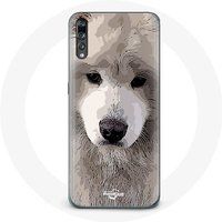 Maniacase Etui voor Huawei P20 Samojeed Grijze Honden