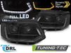 VW T5 phares LED, jeu complet, modèle T6, noir, avec feux de circulation diurne à LED (2010-2015)