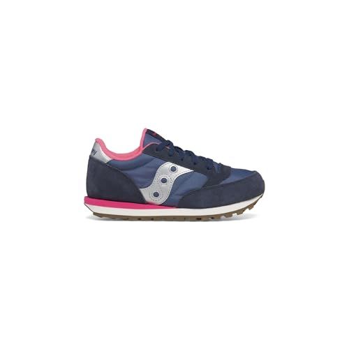 Saucony Originals Unisex Kids Jazz Original Sneaker, Navy Zilver Roze, 36.5 EU