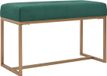 vidaXL Velvet Bench - 80 cm - Green