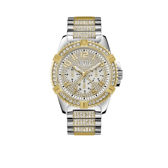 Guess horloge W0799G4 goud Goudkleurig, Zilverkleurig