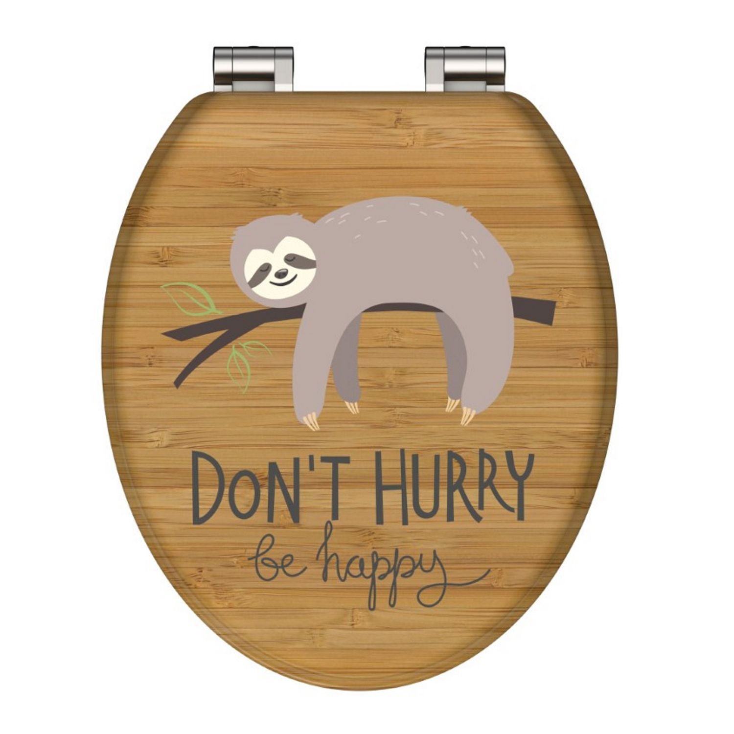 Schütte Toiletbril schutte lupos softclose don't hurry bruin