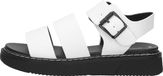 S.Oliver Sandales Femme Sandales plates Similicuir Blanc Taille 39
