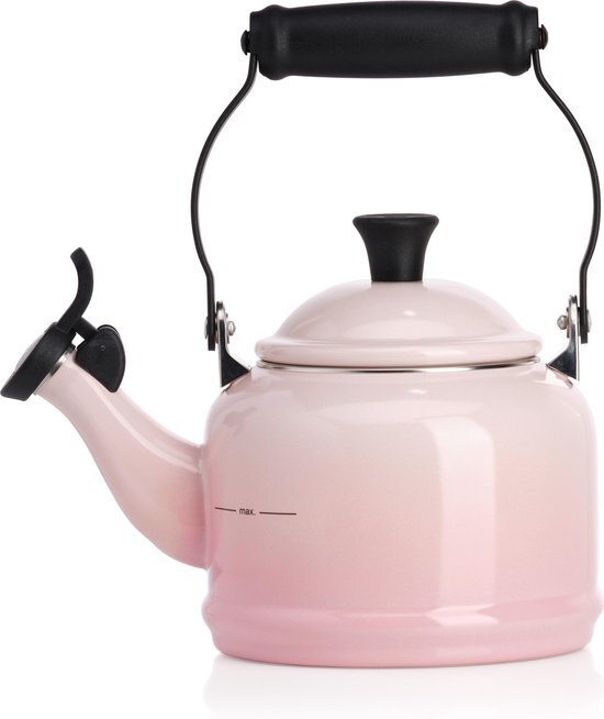 Le Creuset Fluitketel Demi 1,1 Liter Shell Pink