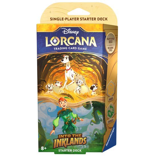 Disney Lorcana: Into the Inklands Starter Deck - Pongo en Peter Pan (Ravensburger Spieleverlag)