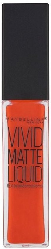 Maybelline Color Sensational Vivid Matte Liquid Lipgloss - 25 Orange Shot