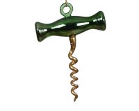 Decoris Glazen Kerst Ornament Kurkentrekker 14cm Groen