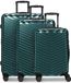 Redolz Essentials 18 2.0 4 wielen Kofferset 3-delig met uitbreidingsplooi - Harde bagage - TSA slot - metallic-green shiny