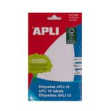 Merkloos Apli Klevende etiketten Wit 10 Lakens 50 x 50 mm