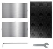Creality lit magnétique pour imprimantes 3D, avec 2 plaques flexibles, dimensions 160 x 95,6 mm