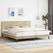 Maison Exclusive - Lit exclusif - Structure de lit vert clair-gris, dimensions 180 x 200 cm, revêtue de tissu cordé