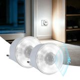 Veiligheidslamp stopcontact - Bewegingssensor - 6500k koud wit - 2 stuks
