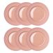 NJRD Petite assiette Lines Ø21 cm Lot de 6 Rose