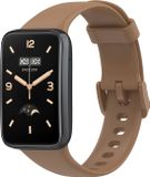 By Qubix - Siliconen sportbandje - Bruin - Geschikt voor Xiaomi Smart Band 7 Pro / Mi Band 7 Pro bandje