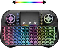 Merkloos / Sans marque Zevenkleurig Verlicht Toetsenbord Mini Air Mouse Smart Multimedia