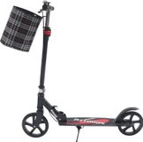 StarTech Stadsroller - Opvouwbare scooter - Met remmen - Hoogte verstelbaar - Draagvermogen 150 kg - Geschikt voor volwassenen en kinderen - Met opbergtas - Zwart