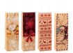 TSI Geschenkzakjes van kraftpapier KERSTMIS, verpakking van 12, grootte: Fles (HxBxD 36 x 12 x 8 cm), Art. Nr. 88291
