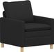 vidaXL Bank Zwart Stof 76 x 81 x 87,5 cm