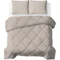 Zensation Lazy all-in-one dekbed stripes - taupe