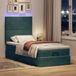 Maison Exclusive - Cadre de lit ottoman avec matelas, vert foncé, 100x200 cm, velours