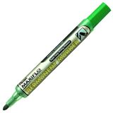 Pentel Maxiflo NLF50 permanent marker, conische punt, groen, 12 stuks