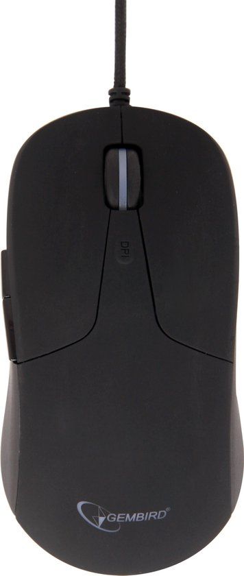 Gembird MUS-UL-01 Optische Muis, 6 Knoppen, Zwart, USB, 2400 DPI