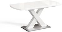 Vicco Eettafel Chinto, Wit, 120-160 x 80 cm Uitschuifbaar