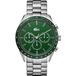 Lacoste BOSTON Heren Horloge LC2011080 - Chronograaf - Mineraalglas - Roestvrijstaal/Staal - Groen/Zilverkleurig - 42 mm