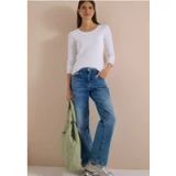 cecil Basic shirt met lange mouwen en ronde hals