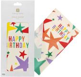 Talking Tables 4 feuilles papier cadeau étoile d'anniversaire 50 x 70 cm