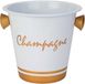 Cosy&Trendy Champagne ijsemmer - wit/goud - Ø 20 cm