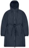 Rains Lohja Long Insulated Curve Jacket W3T2 Femmes Bleu