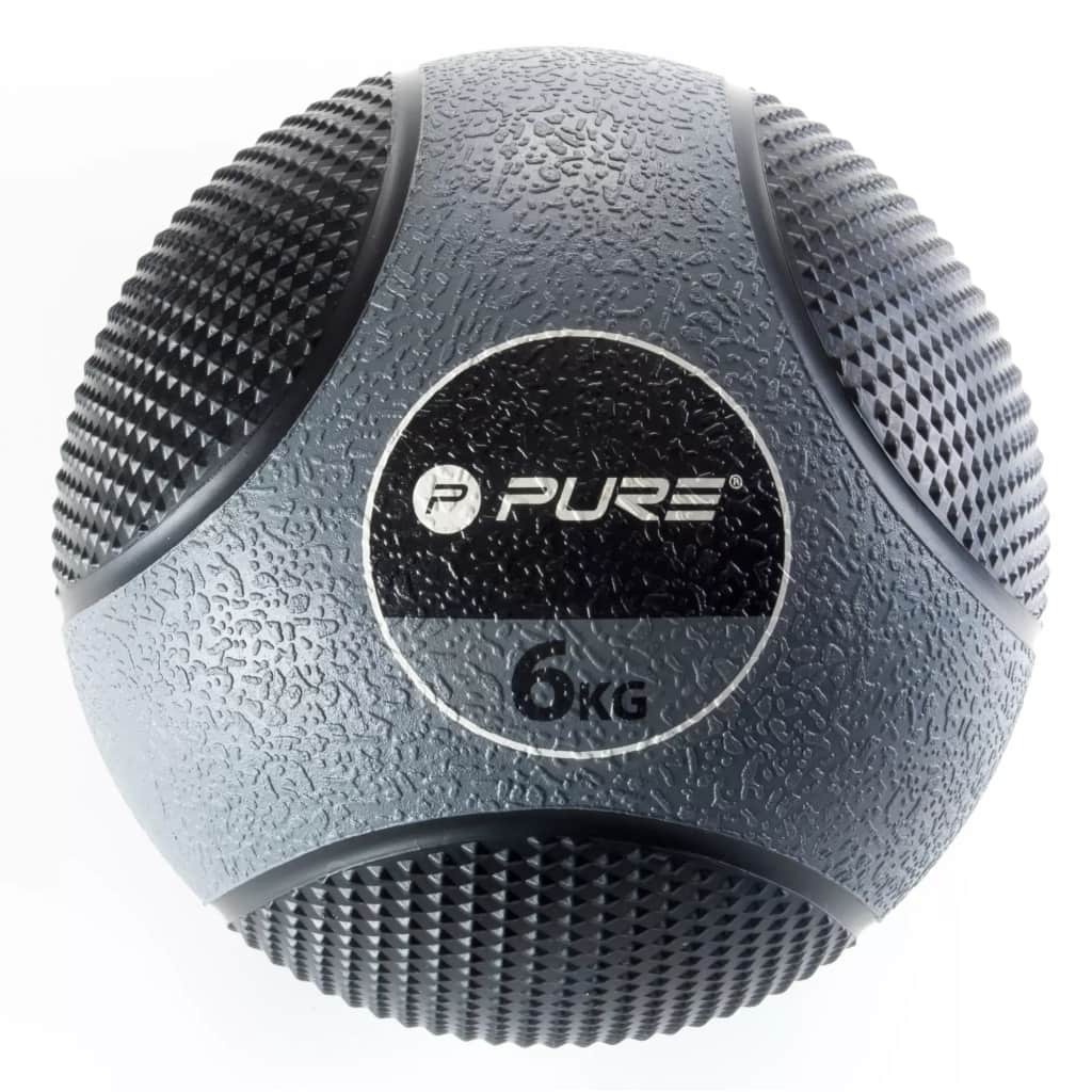 Pure2Improve medicine Ball 6 kg grijszwart