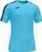Joma Academy III Chemise Manches Courtes Homme - Marine / Fluor Turquoise | Taille : M