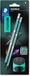 STAEDTLER Crayons de dessin HB - pour esquisser et écrire - NORIX - Inclus 2 crayons HB, taille-crayon et gomme en Vert français - Set de 4, 181 SBK2-3