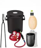 OEM Bol Propaan Smeltoven - 10Kg - Metalen Gieterij - Oven Kit - W/Grafiet Smeltkroes & Tang - Gieten Smelten